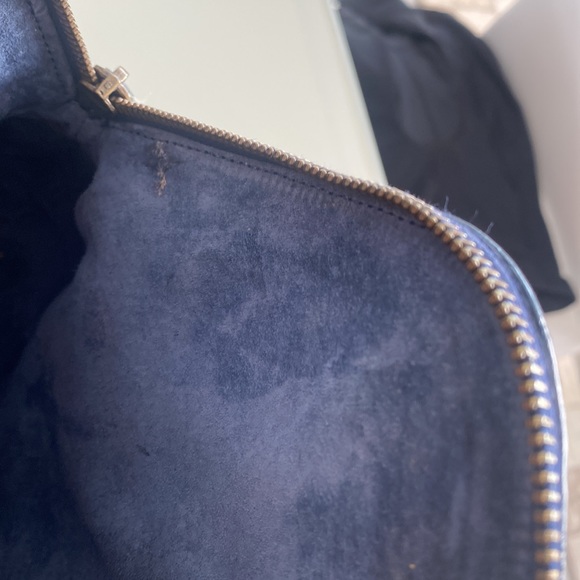 Alexander McQueen blue Novak bag - exotic ostrich leather - Picture 7 of 9